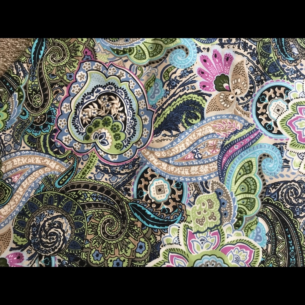 Talbots Pastel Paisley Pencil Skirt - Picture 4 of 9